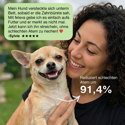 Reduziert schlechten Atem um 91,4%