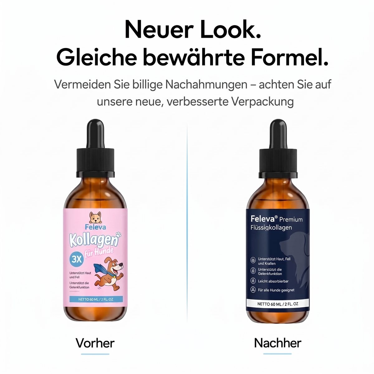 Feleva Premium Flüssig-Kollagen für Hunde